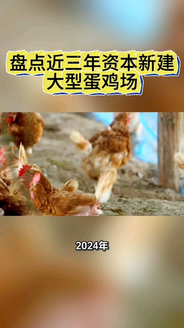盘点近三年资本新建大型蛋鸡场#蛋鸡养殖