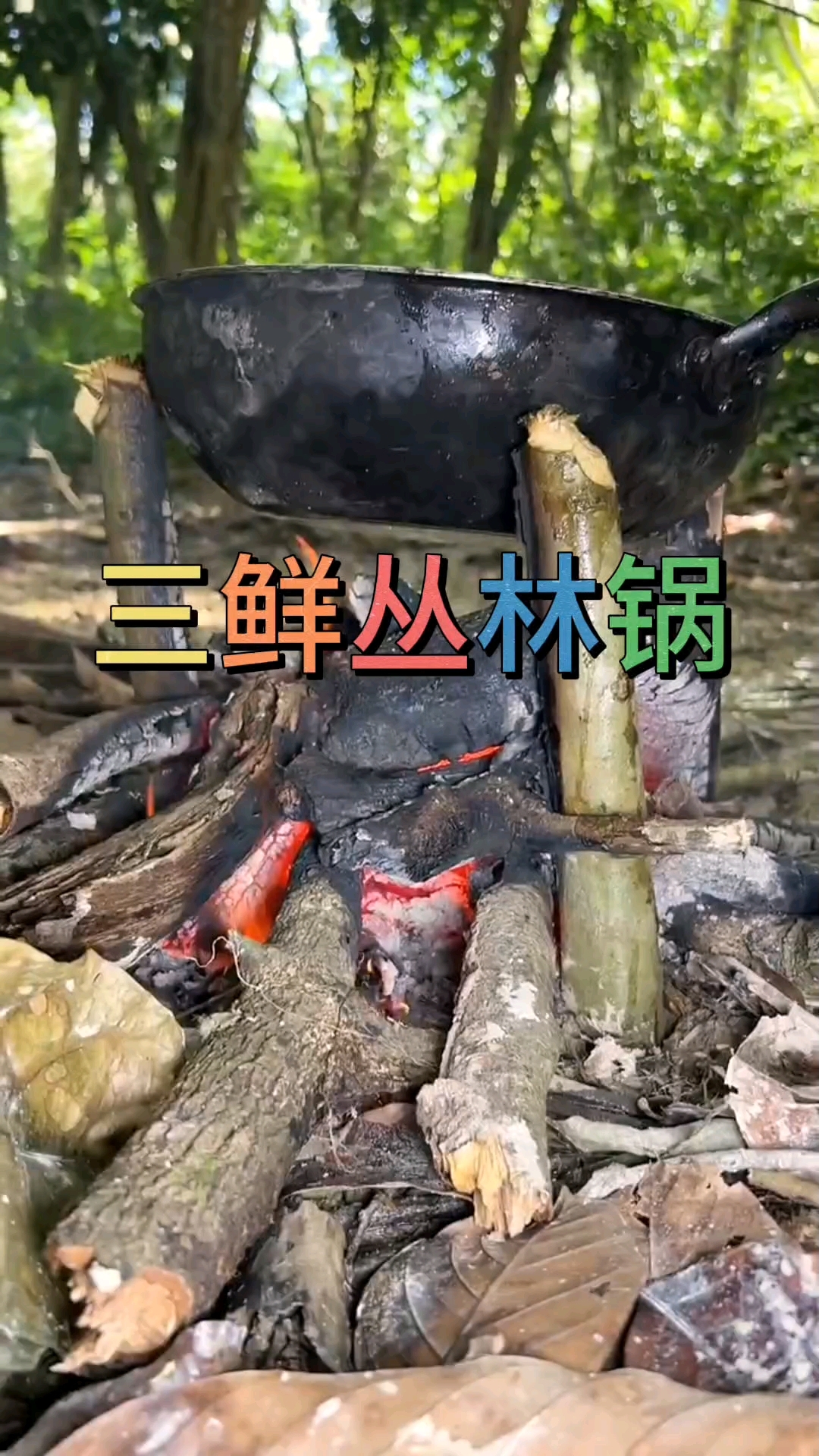 今天我们终于走出红树林,吃上了三鲜火锅汤,真的太开心了