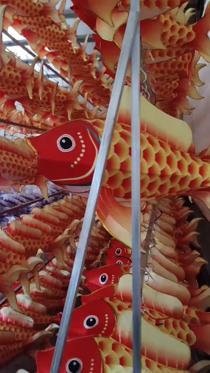 大型非遗鱼灯笼成品户外防水鲤鱼灯金鱼灯中国风花灯鱼形发光定制