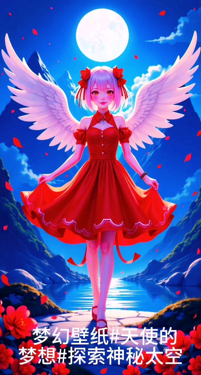 梦幻天使,探索神秘太空,解锁唯美壁画