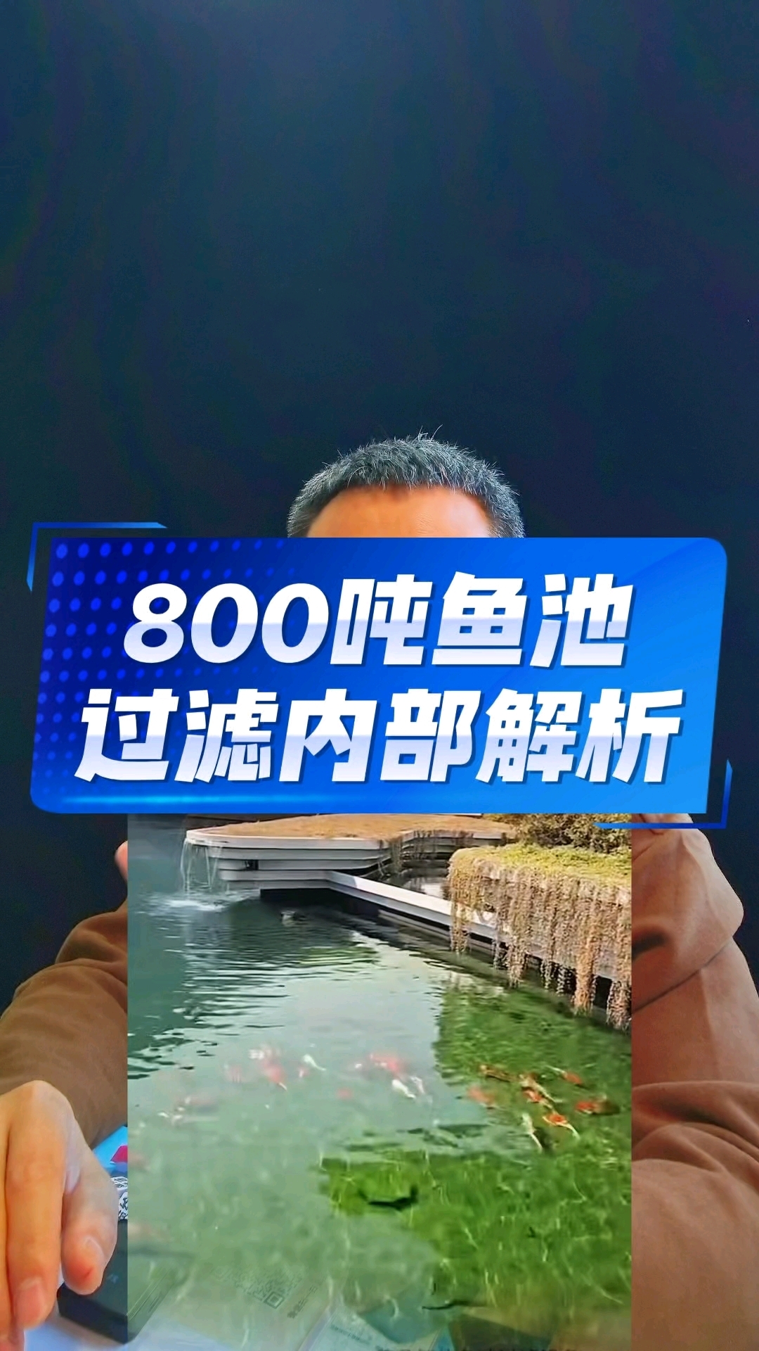 800吨锦鲤鱼池想做到水质清透如翡翠？这套过滤系统干货全分享