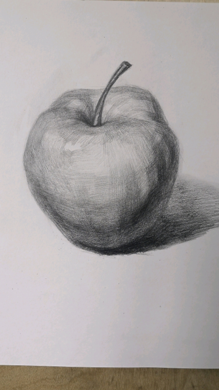 零基础入门静物素描单个苹果