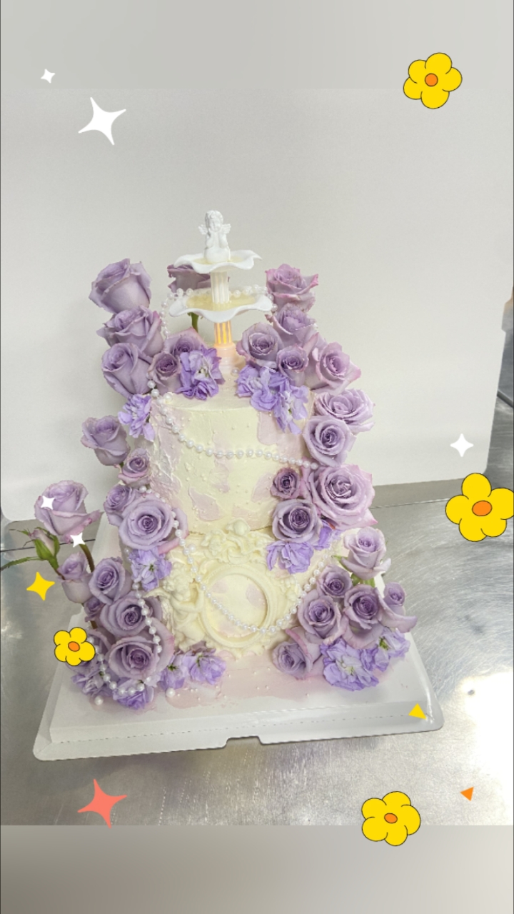 紫色系生日蛋糕