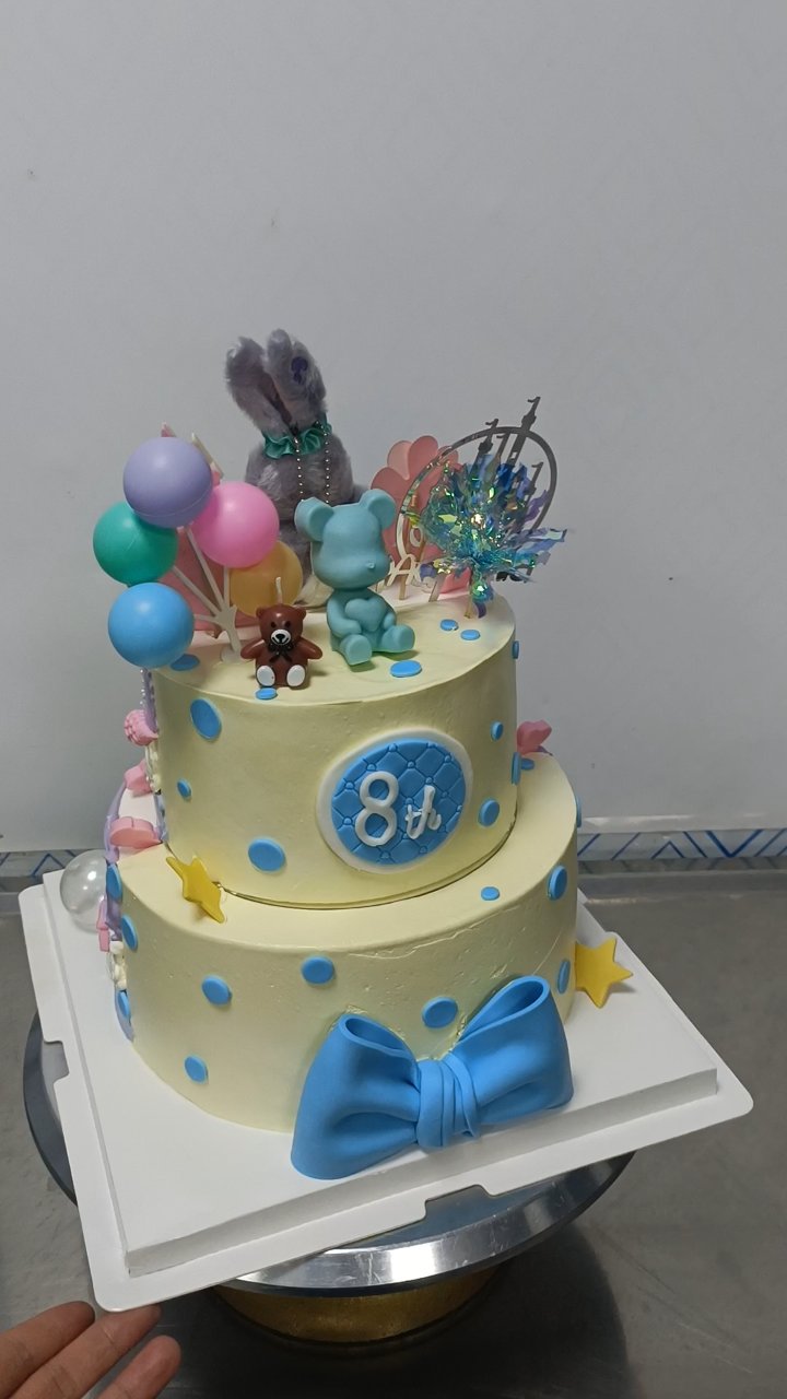 小伊做蛋糕,男款女款双面蛋糕,翻糖蛋糕,小老虎蛋糕