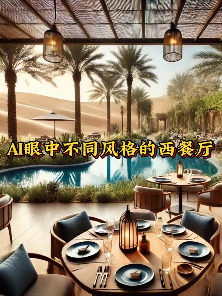 AI眼中不同风格的西餐厅