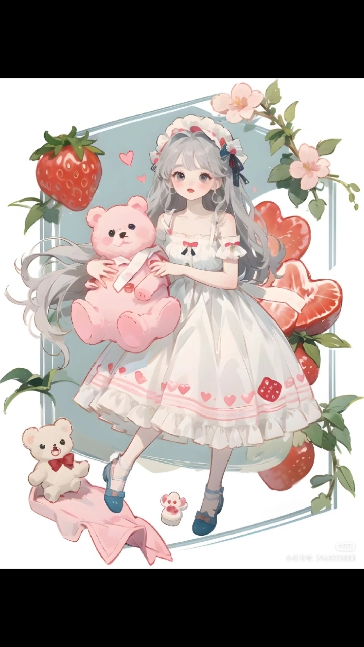 彩色二次元头像展示