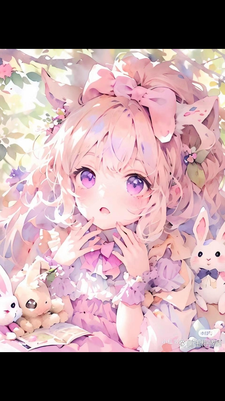 粉色+蓝色+黑色+橙色+紫色头像展示