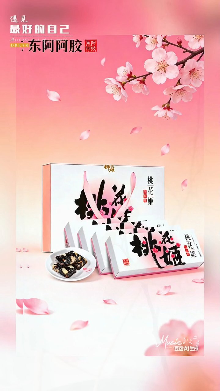 桃花糕点,东阿阿胶,小袋装,方便携带,办公室零食