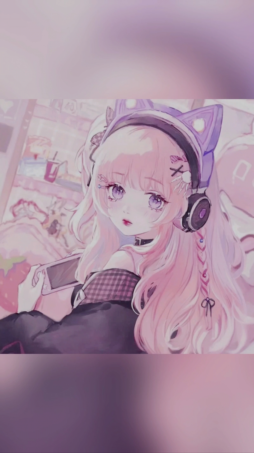 粉色系梦幻女孩头像