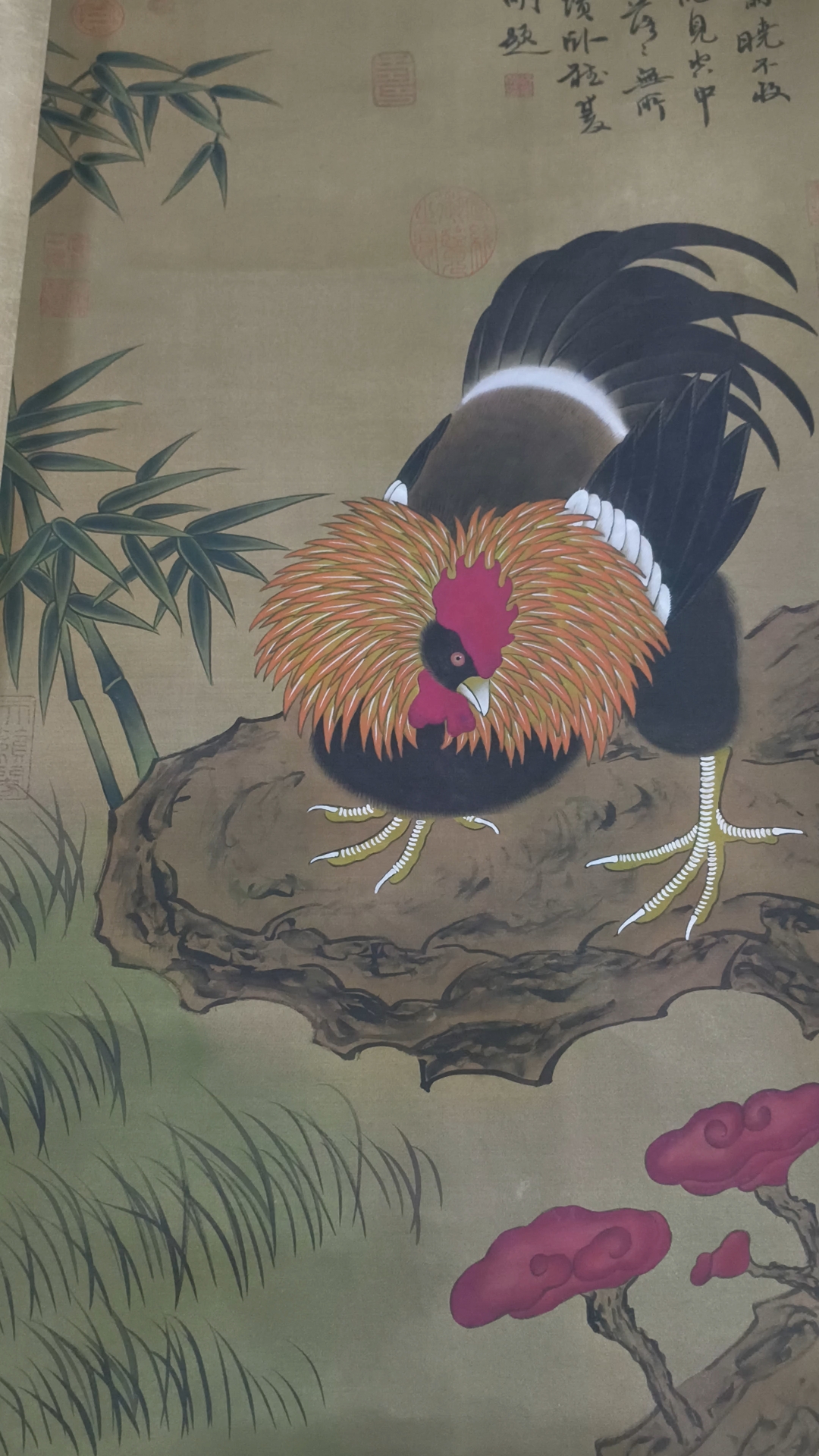 这只大公鸡画的啊真霸气