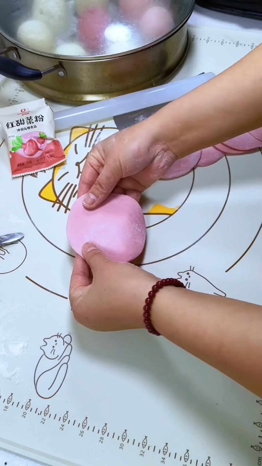 玫瑰花馒头详细手法教程!