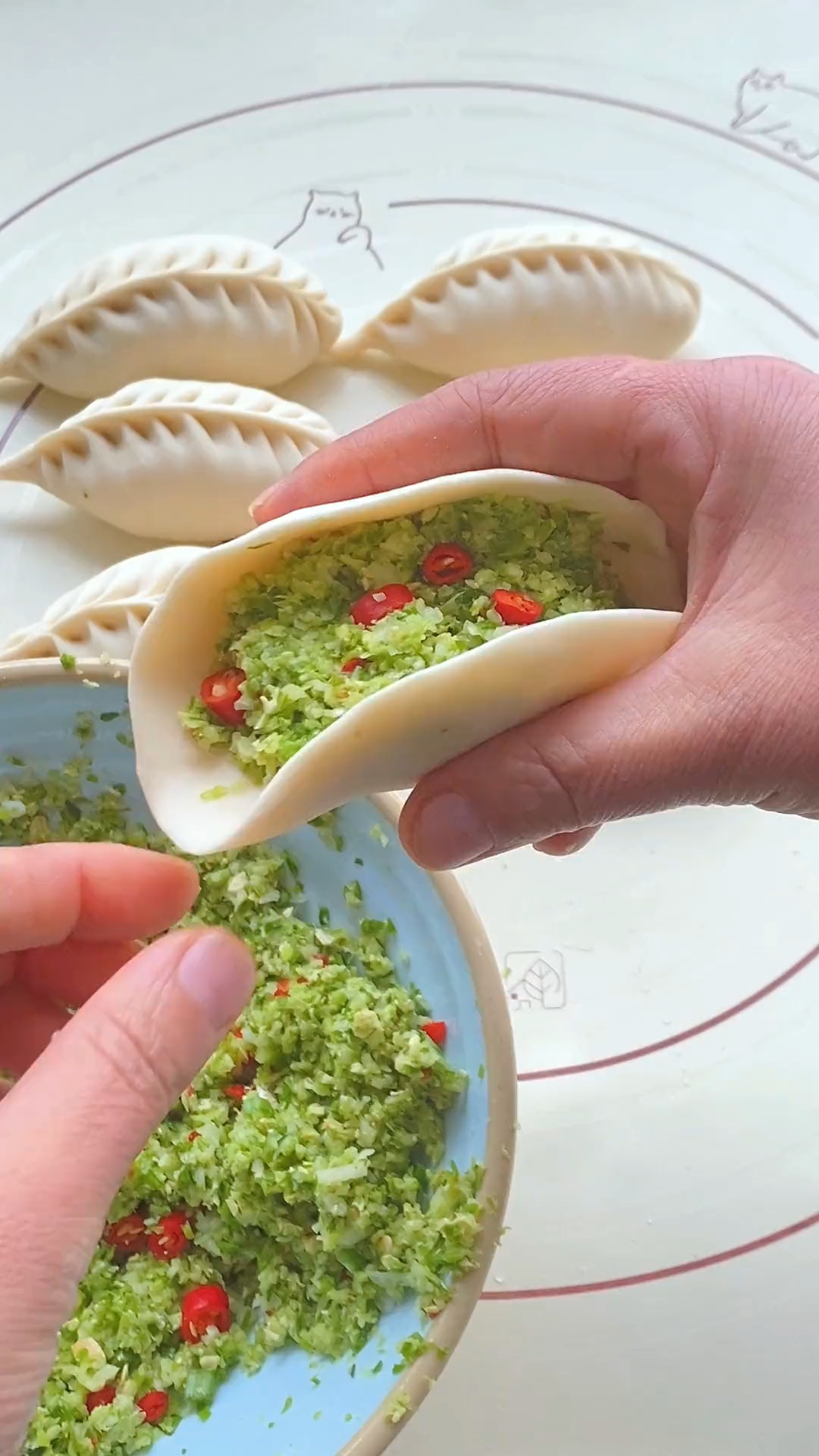 麦穗饺子慢动作手法教程来了,简单易学一看就会,有喜欢的收藏试