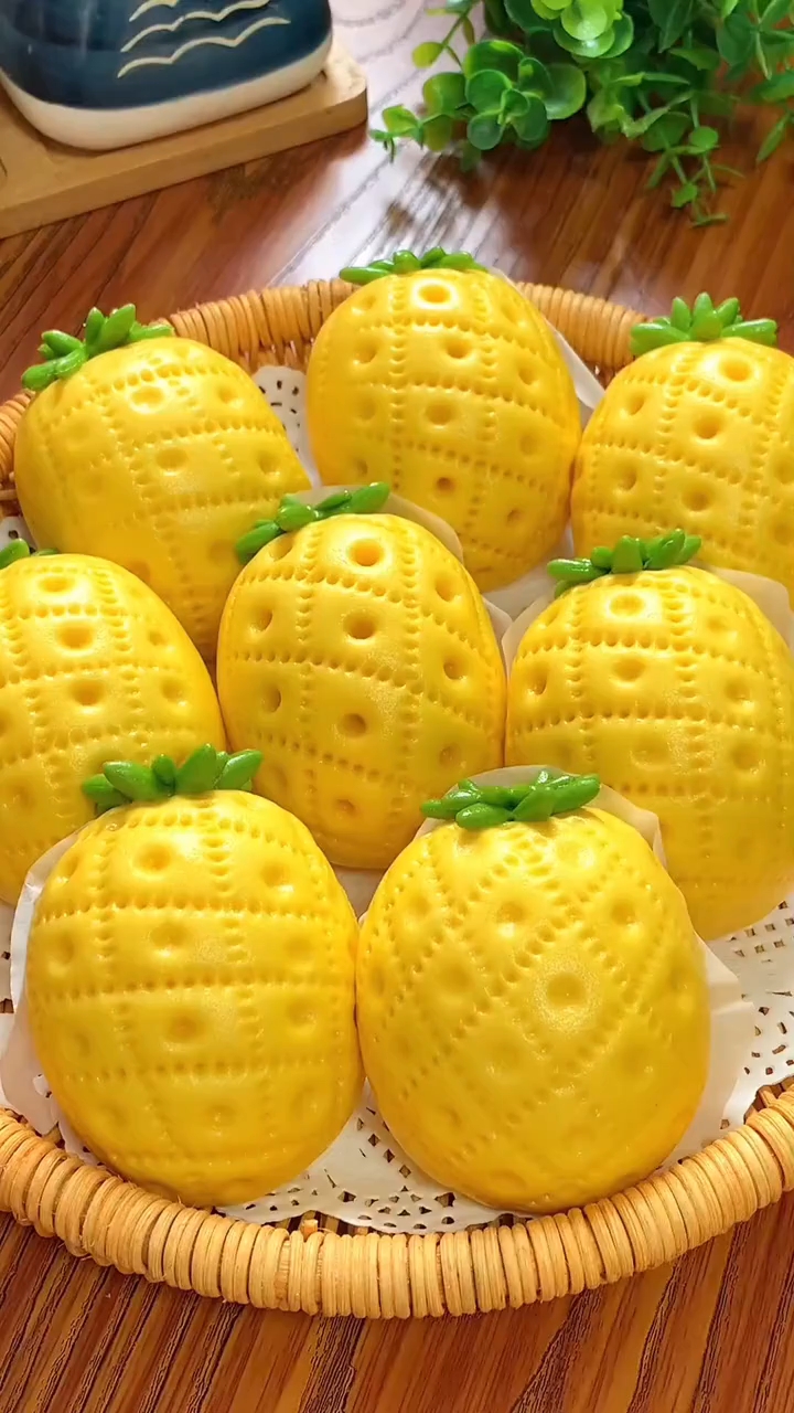 花样豆沙包制作手法!