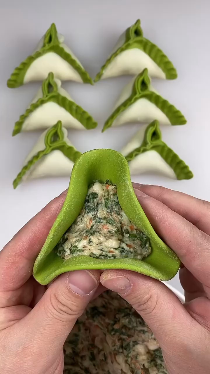 三角饺#饺子的花式包法#饺子 #面食分享