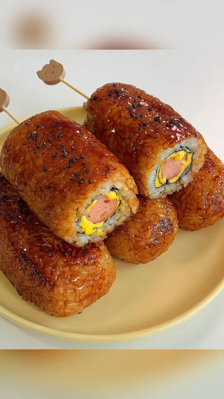 有幸在朋友家吃过一次！被惊艳到了 爸爸一定要学会十种饭团做法