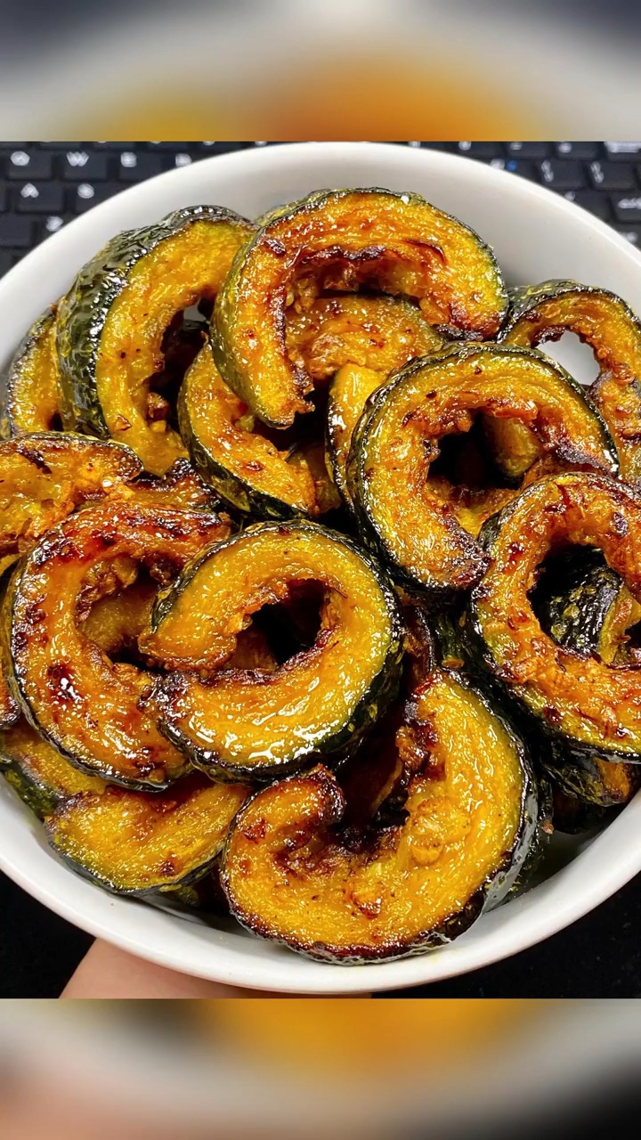 有空气炸锅必做的南瓜做法嘎嘎好吃 ！