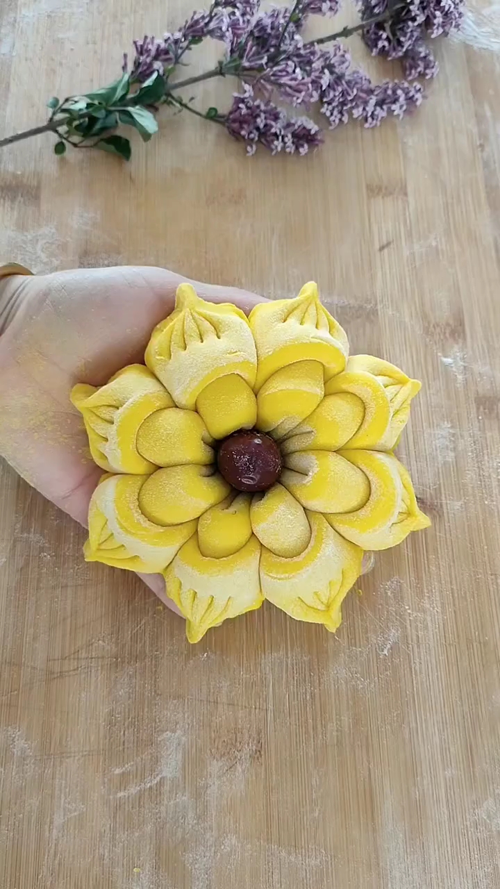 花样枣花馍慢动作手法教程!