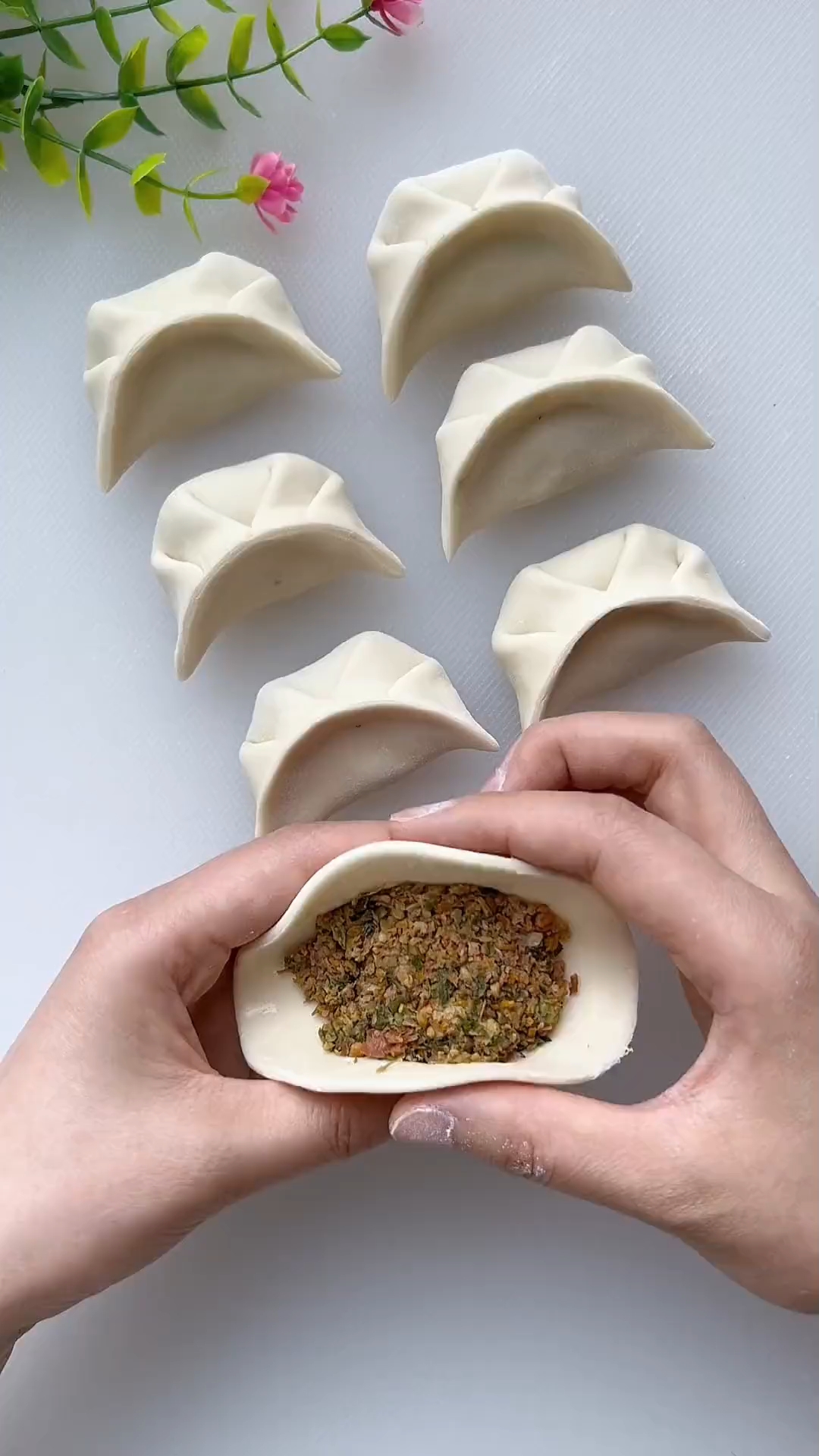 #花样饺子慢动作手法教程#面食分享#手工面食制作