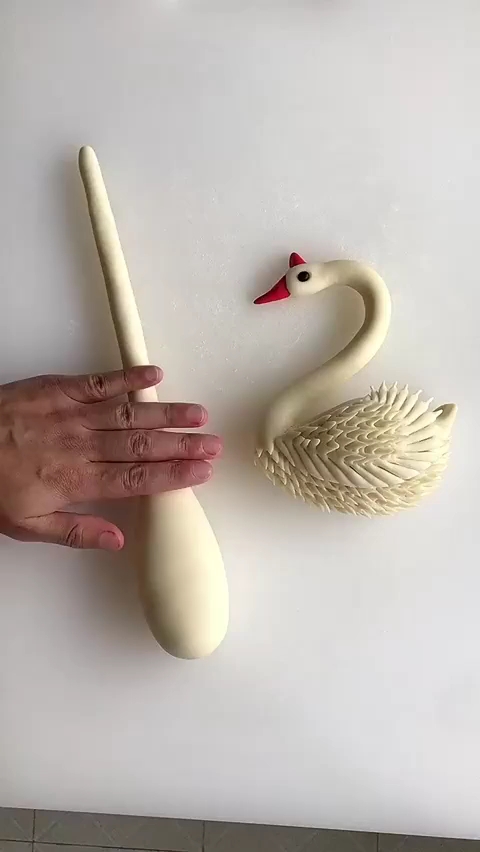 天鹅馒头这样做太好看了,面食教程!