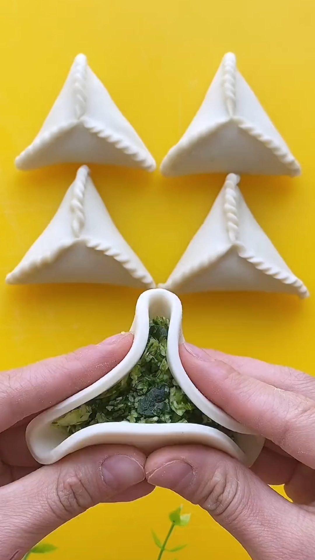 新花样饺子慢动作手法教程,简单易学,好看又好吃,也可以包甜品