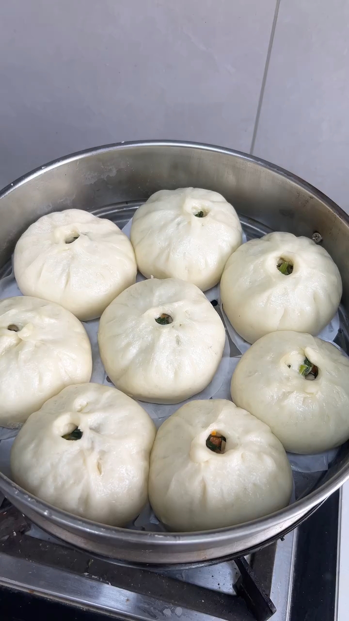 香菇青菜包详细教程,这样做太好吃了!老人孩子都喜欢吃!