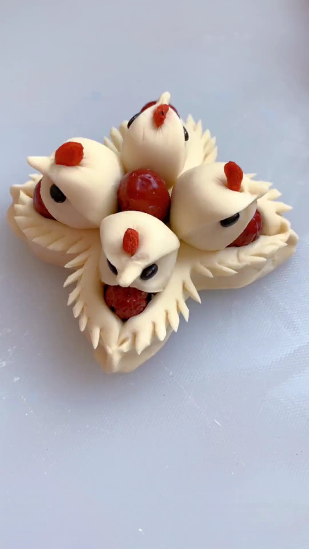 小鸟枣花馒头慢动作手法教程!