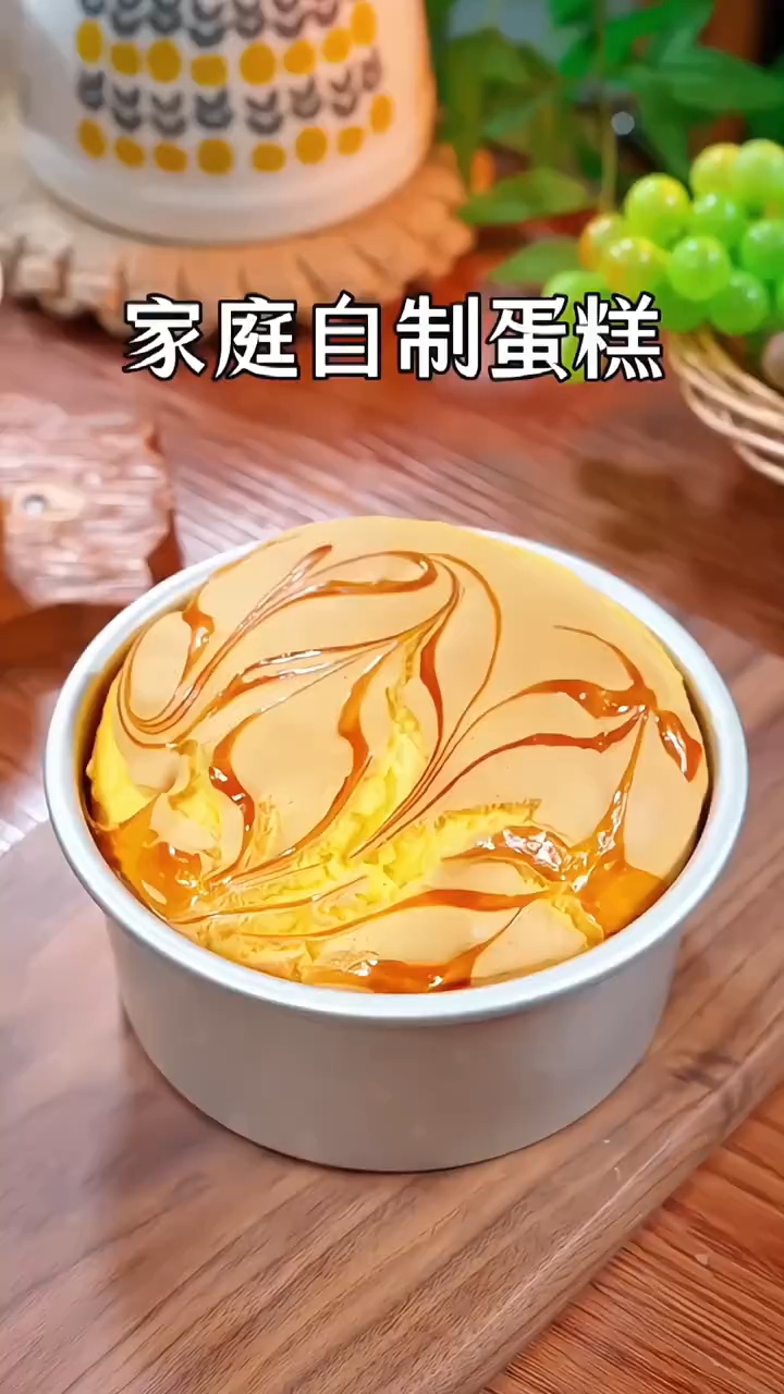 家里有空气炸锅就能做蛋糕,蓬松香甜又好吃