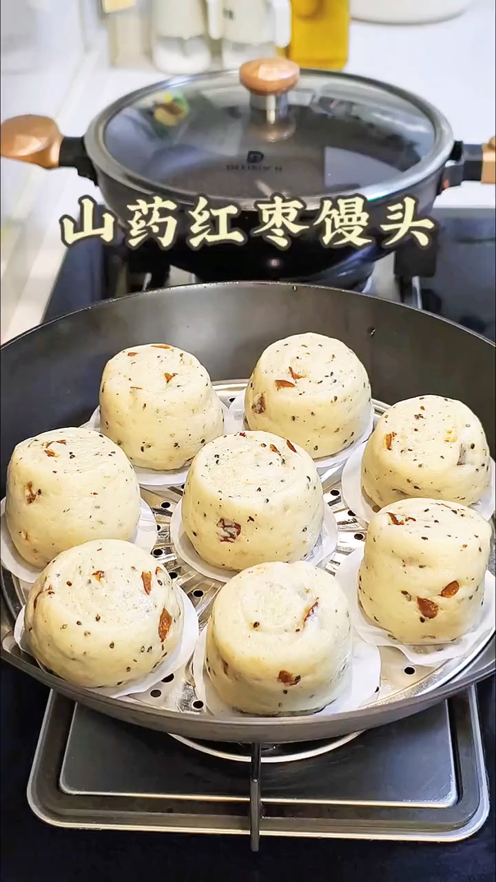 山药红枣馒头详细教程!
