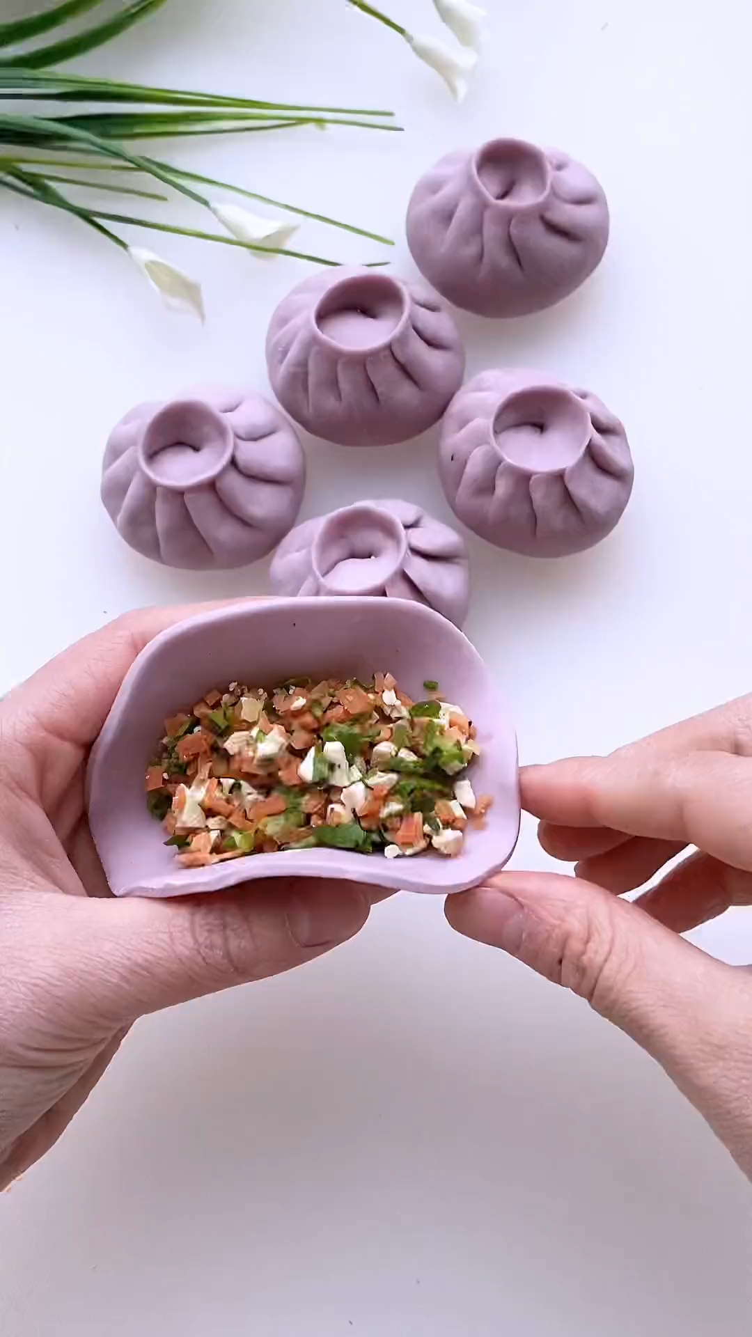 包子包法手法教程#面食分享 #自制包子 #花样面食