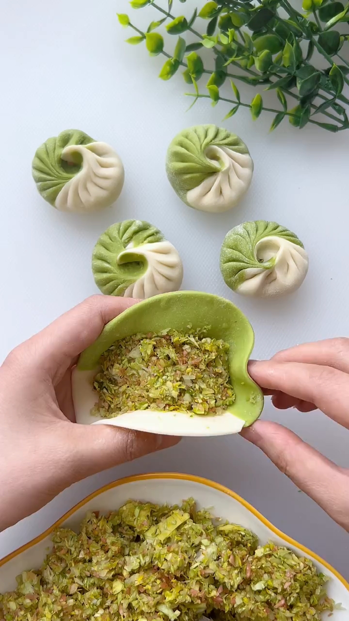 双色麦穗饺子慢动作手法教程!