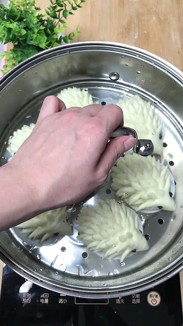刺猬豆沙包这样做太好看!