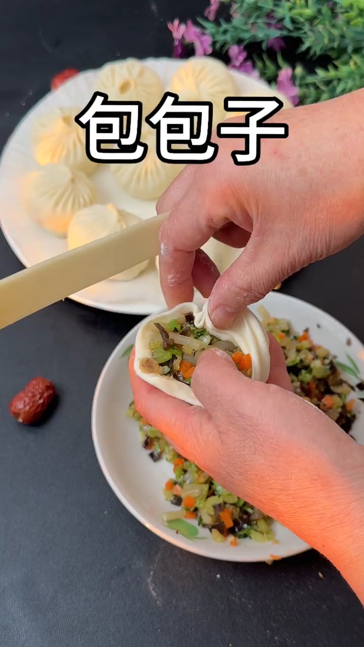 皮薄馅儿多的包包子慢动作手法教程！