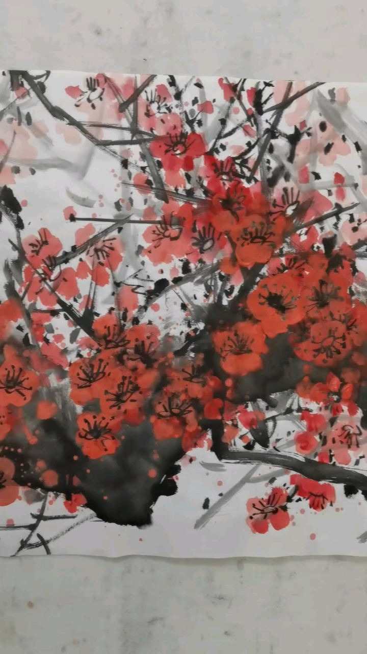 米龙作品/国画梅花