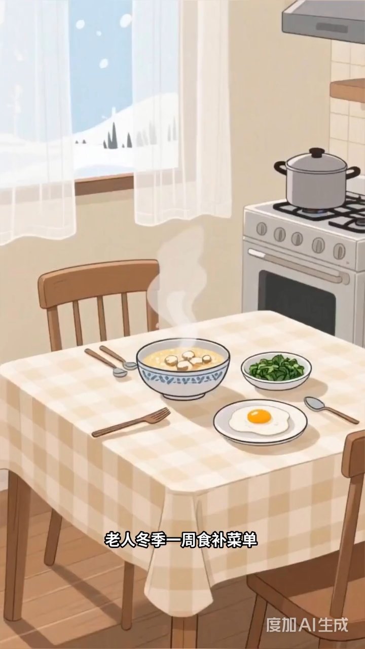 老人冬季食补指南:一周温阳食谱,营养又易嚼