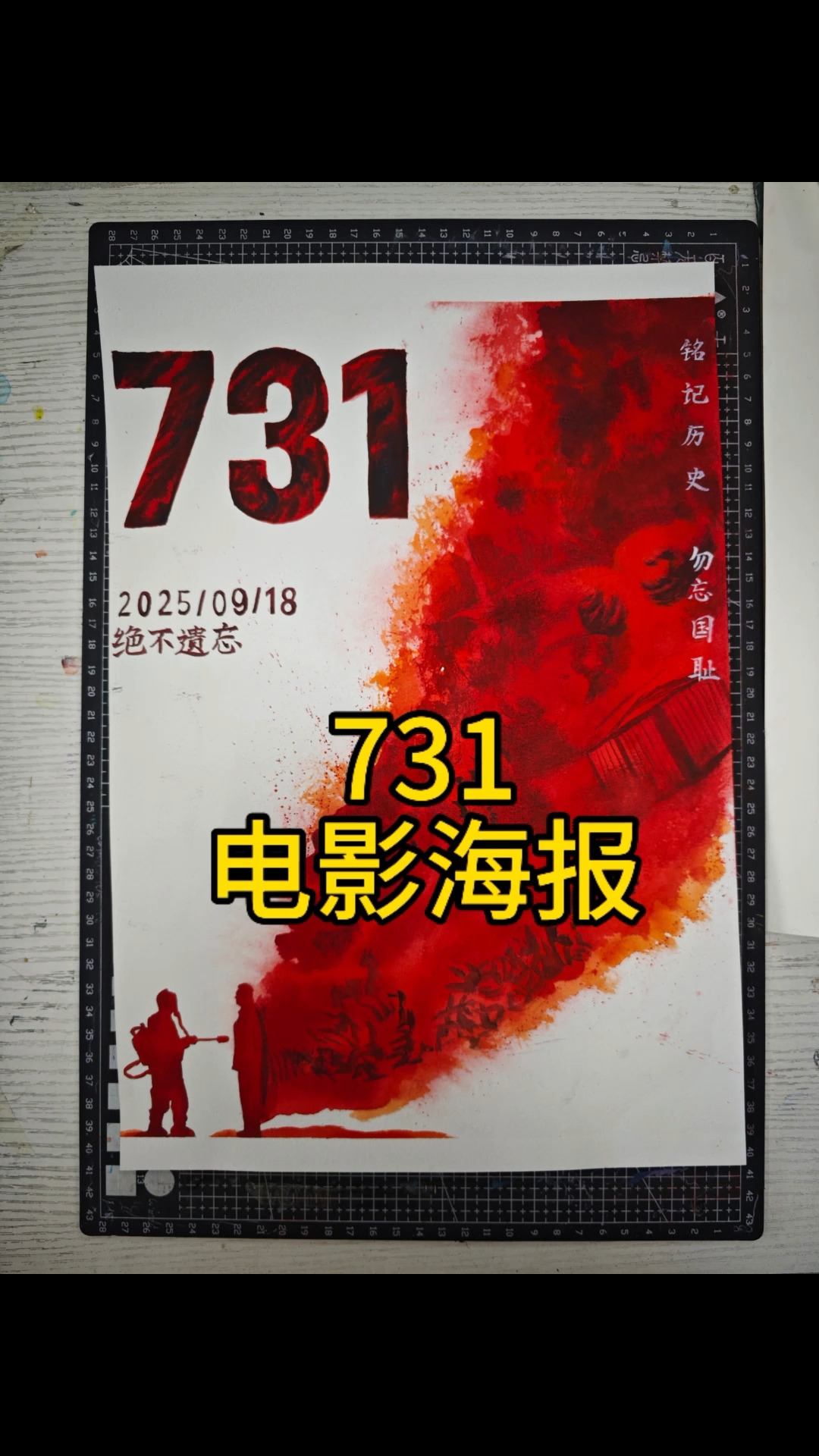 挑战手绘《731》电影海报!