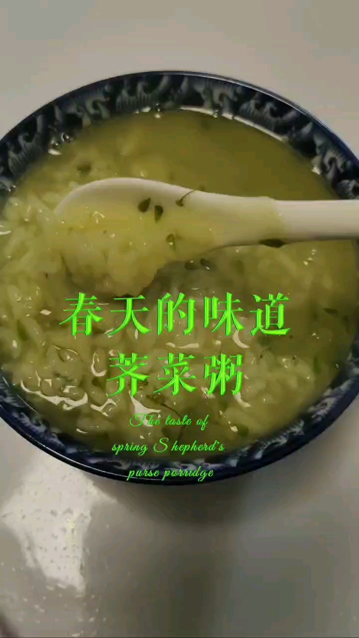  来一碗春天的荠菜粥吧,那是春天的味道