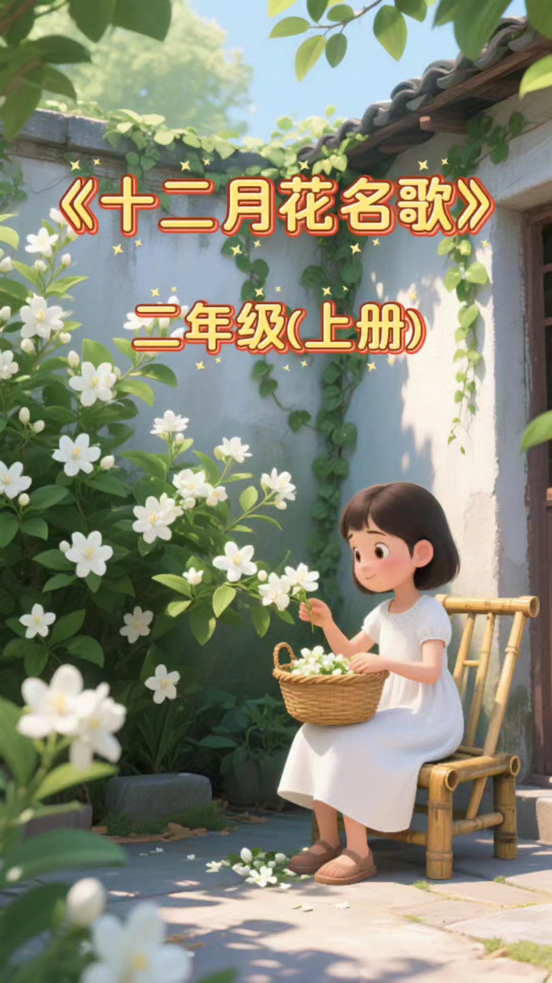 《十二月花名歌》二年级(上册)是一首儿歌,按月份介绍花卉。