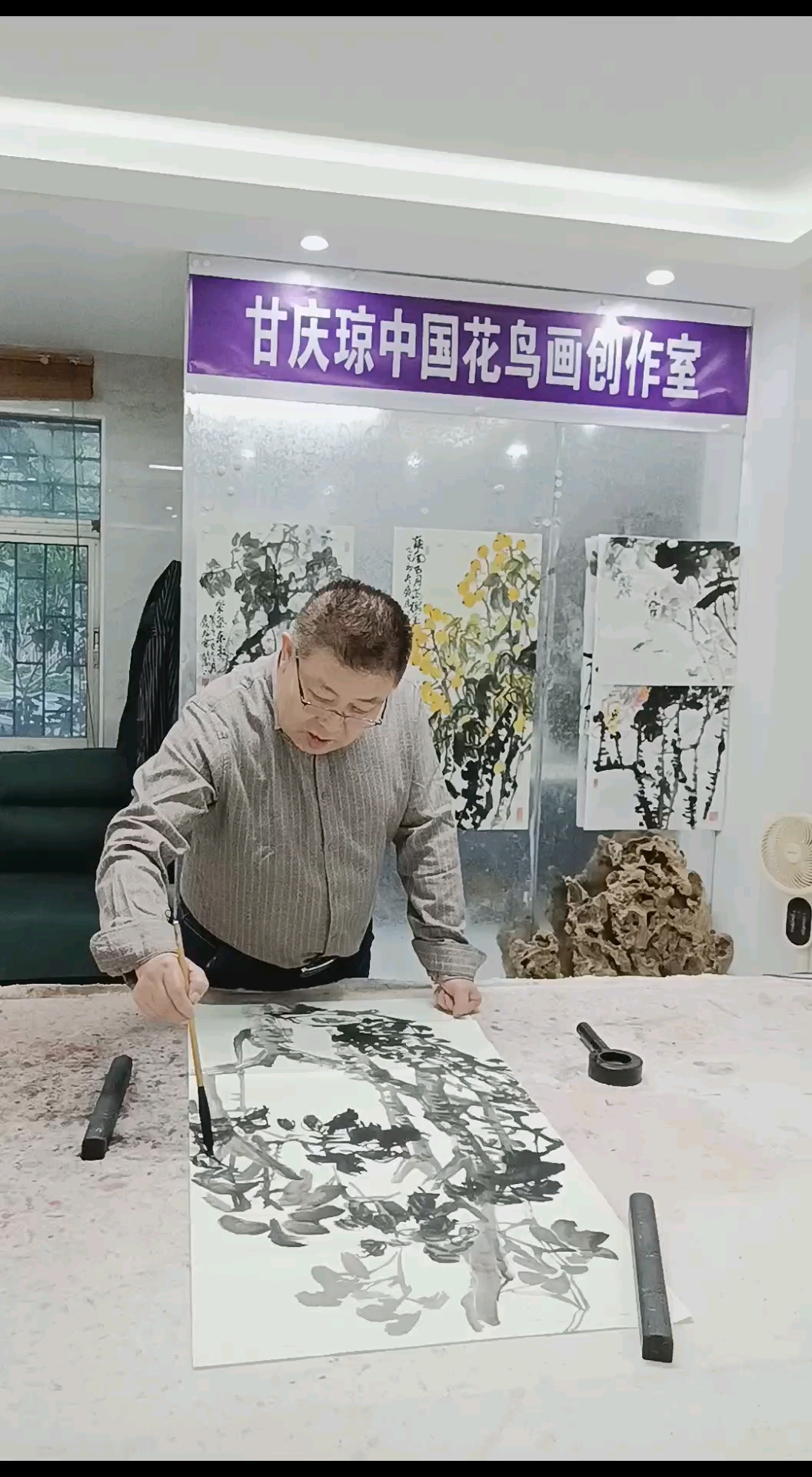 甘庆琼先生画作欣赏～#甘庆琼#甘庆琼国画馆 #甘庆琼写意花鸟