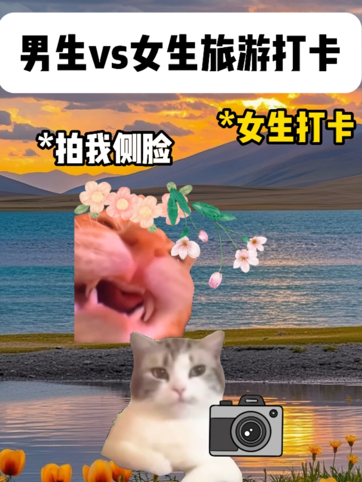 当代男生vs女生旅游打卡现状