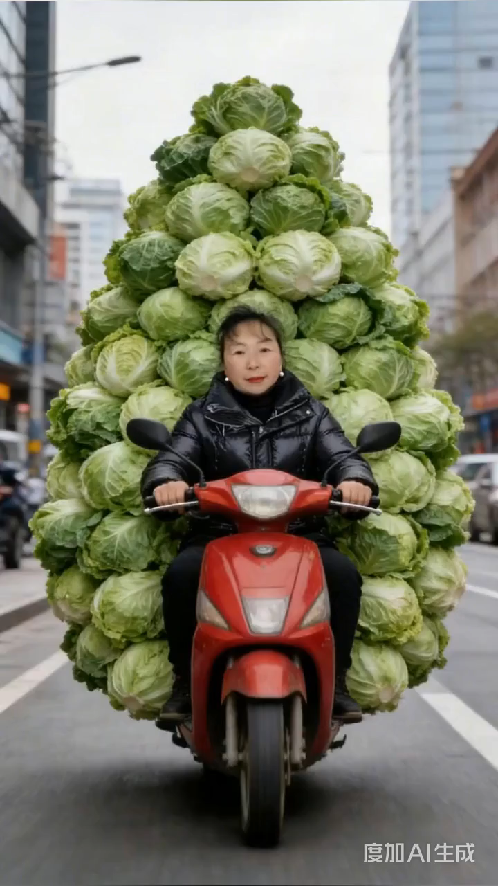蔬菜丰收季,大白菜满载而归