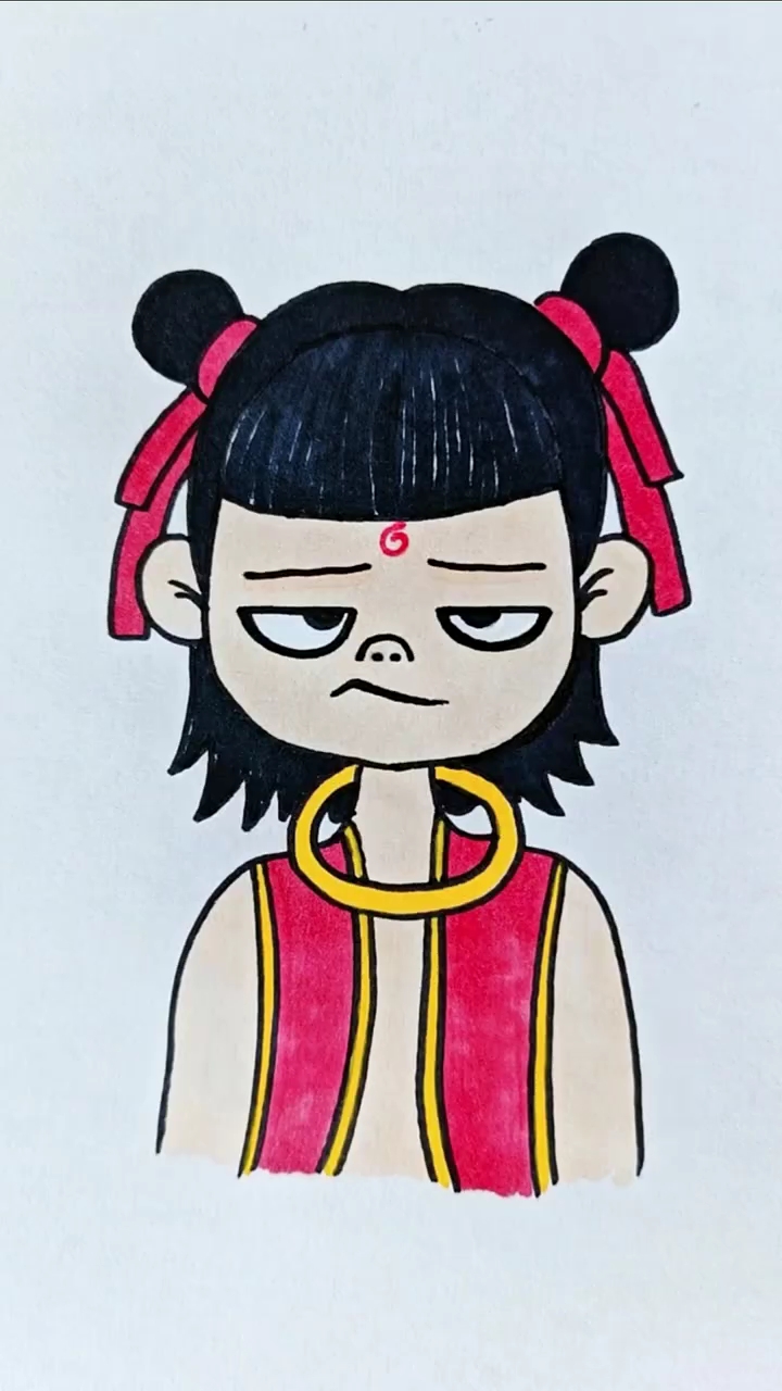 哪吒简笔画
