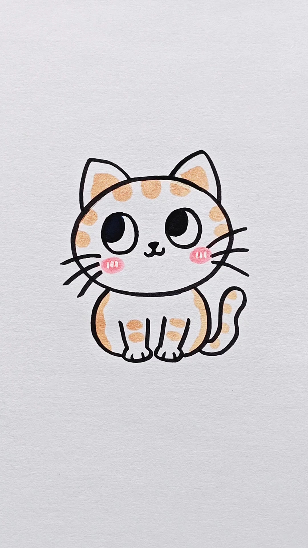 可爱的猫咪简笔画