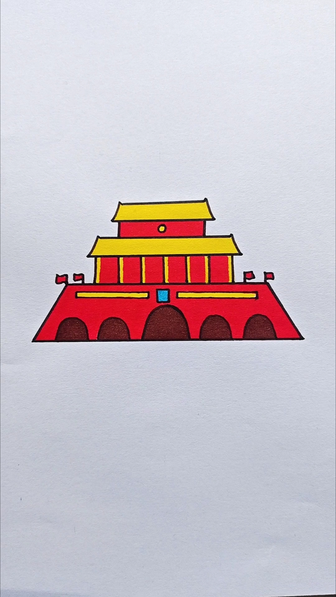 天安门简笔画