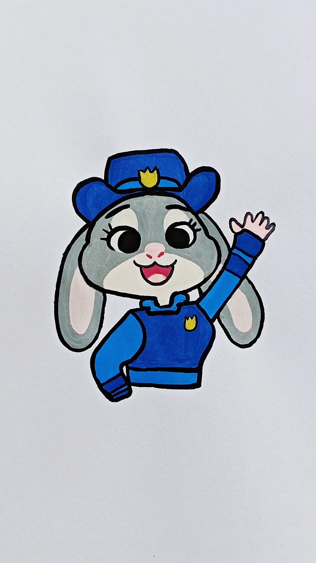 疯狂动物城朱迪简笔画