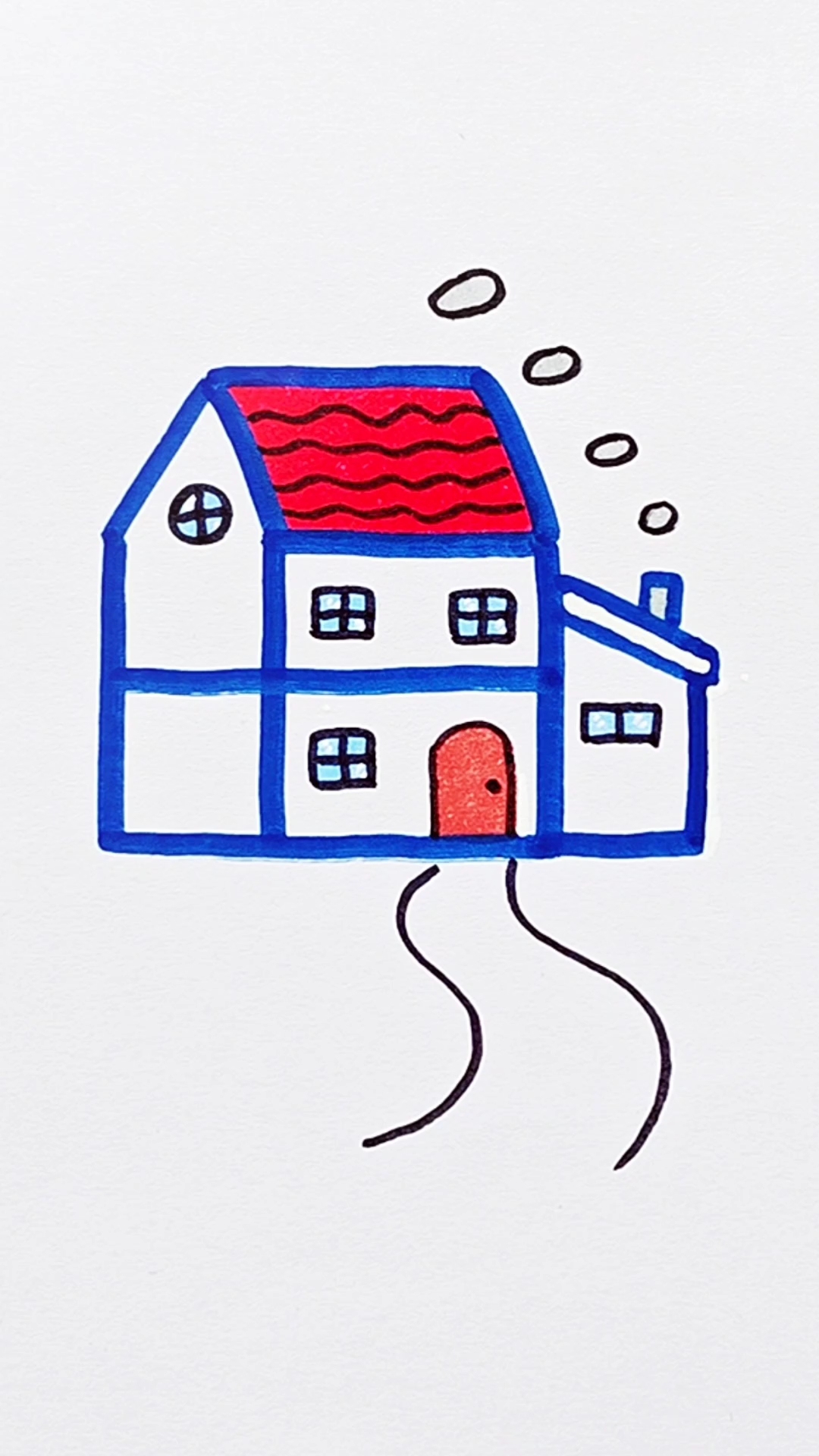 一看就会的房子简笔画