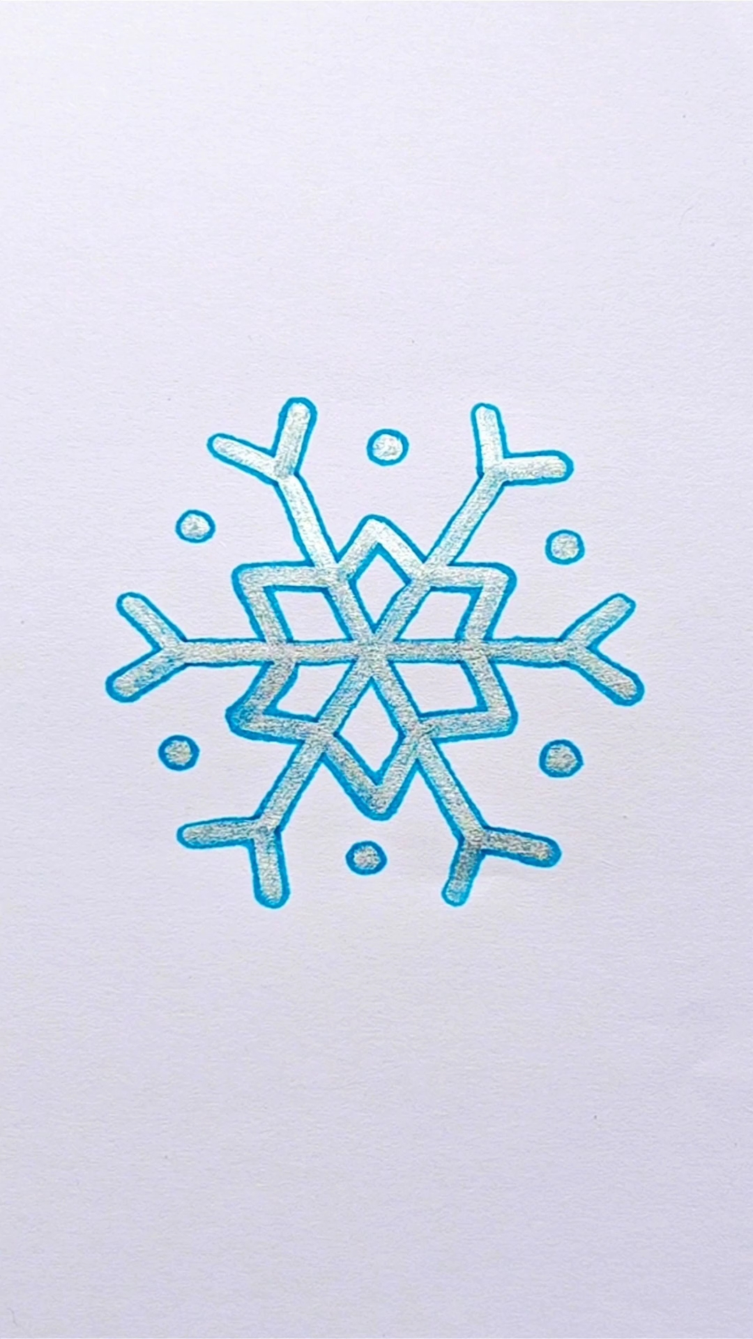 雪花简笔画