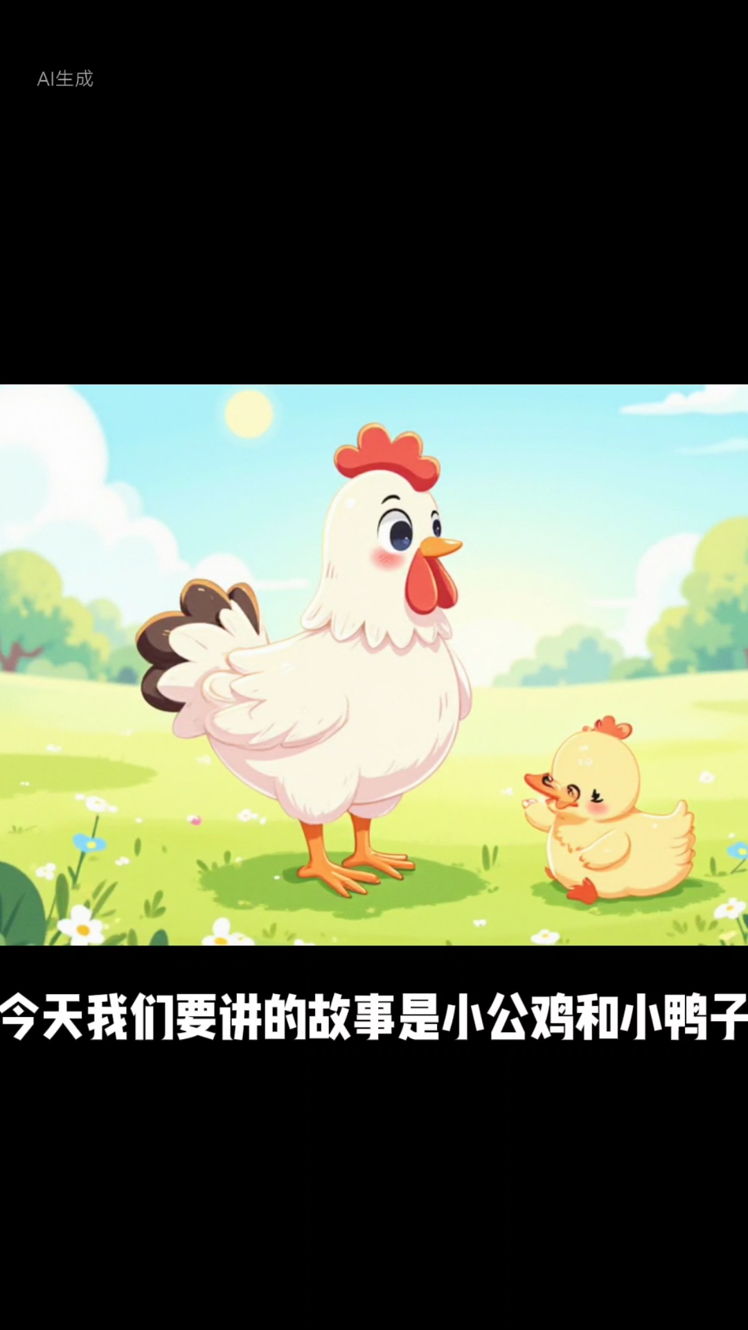 绘本故事:小公鸡和小鸭子