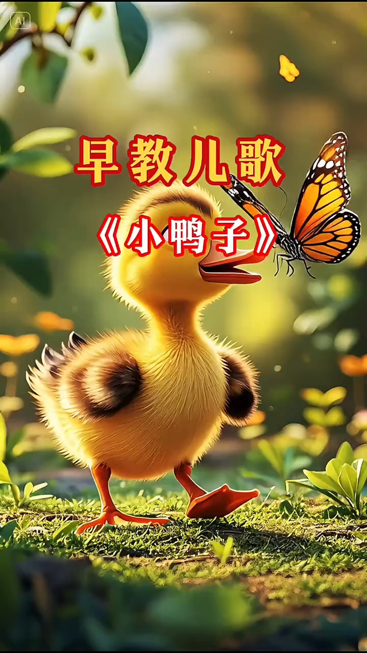 早教儿歌:小鸭子一身黄