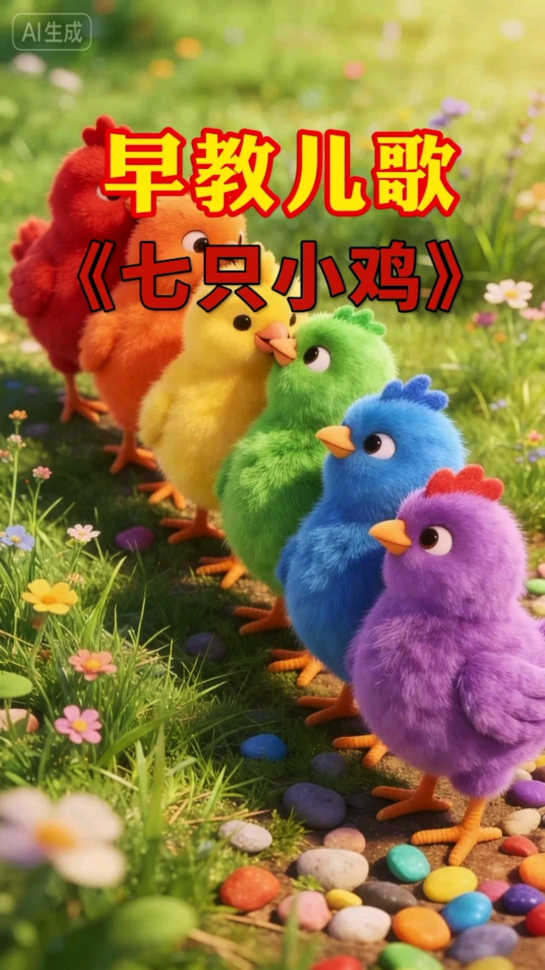 早教儿歌：七只小鸡
