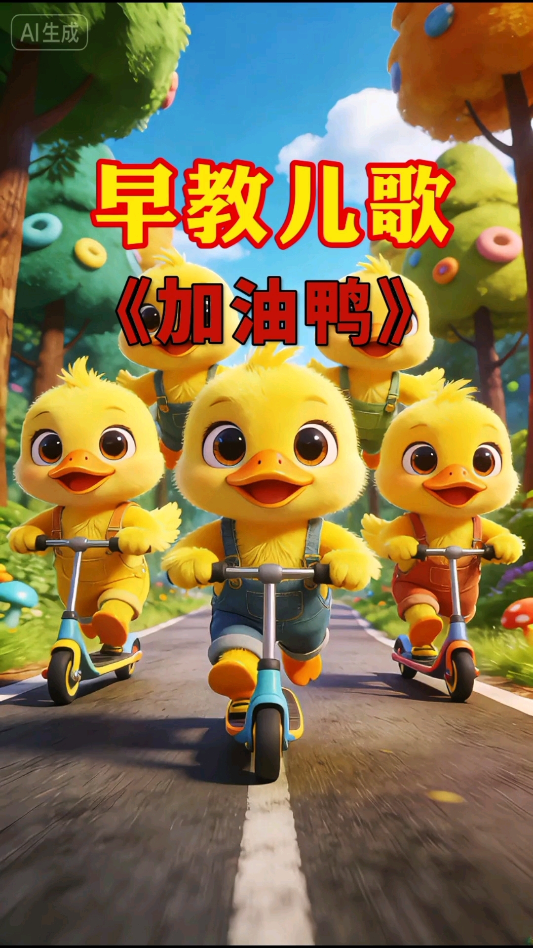 早教儿歌：加油鸭